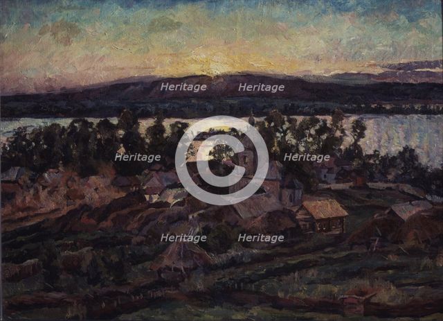 Sunset, 1928. Artist: Lentulov, Aristarkh Vasilyevich (1882-1943)
