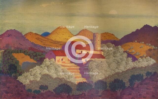 'Sunset near Colliure', c20th century. Artist: Derwent Lees.