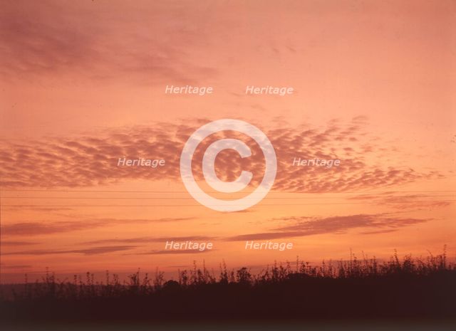 Sunset near Tonbridge, c1955. Creator: Arthur Charles Kirby Ware.