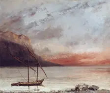 Sunset over Lake Leman, 1874