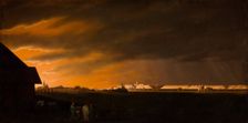 Sunset over Tobolsk, after 1820. Creator: Jan Krzysztof Damel