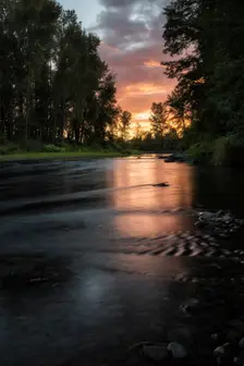 Sunset Over the Molalla. Creator: Joshua Johnston