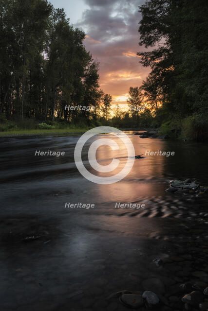 Sunset Over the Molalla. Creator: Joshua Johnston.