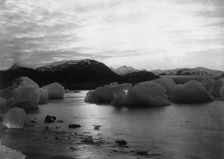 Sunset of Muir Inlet, Glacier Bay, Alaska, c1899. Creator: Edward Sheriff Curtis
