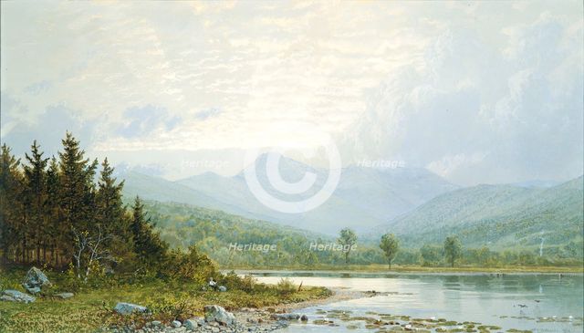 Sunset on Mount Chocorua, New Hampshire, 1872. Creator: William Trost Richards.
