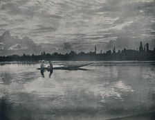 Sunset on the Dal Lake, Kashmir 1936. Creator: Unknown