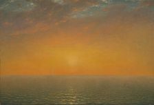 Sunset on the Sea, 1872. Creator: John Frederick Kensett