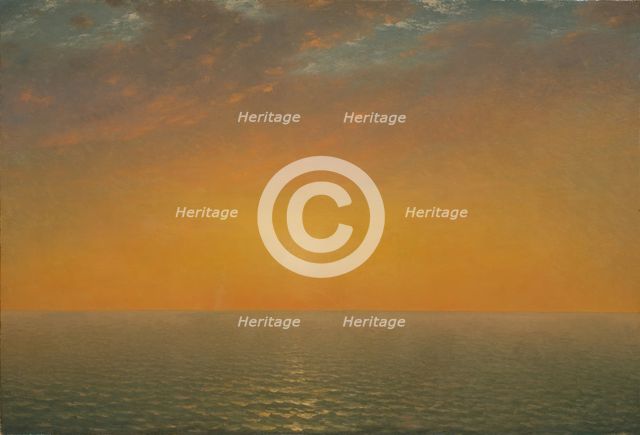 Sunset on the Sea, 1872. Creator: John Frederick Kensett.