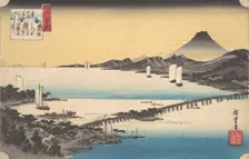 Sunset at Seta. Creator: Ando Hiroshige
