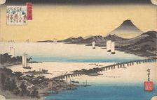 Sunset at Seta. Creator: Ando Hiroshige