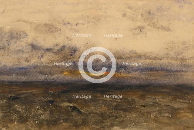 Sunset, about 1880. Creator: Joseph Frank Currier.