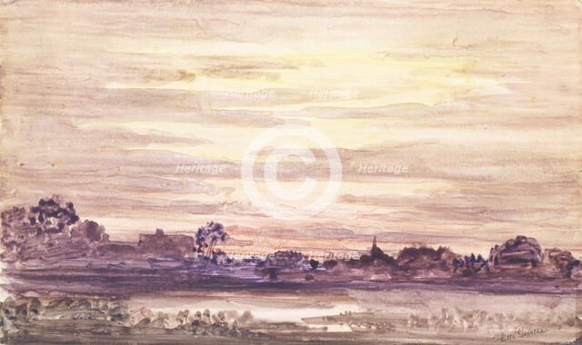 Sunset after Storm, ca. 1900. Creator: Otto Gaertner.