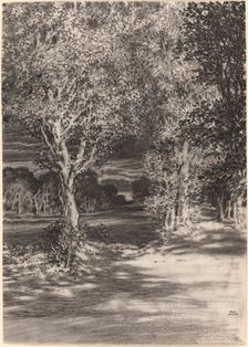 Sunset and Moonrise at Cilian-Aeron, 1902. Creator: Frederick Landseer Maur Griggs