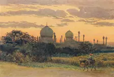 Sunset Behind the Ibrahim Roza, Bijapur c1880 (1905). Creator: Alexander Henry Hallam Murray