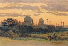 Sunset Behind the Ibrahim Roza, Bijapur c1880 (1905). Creator: Alexander Henry Hallam Murray