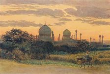 Sunset Behind the Ibrahim Roza, Bijapur c1880 (1905). Creator: Alexander Henry Hallam Murray