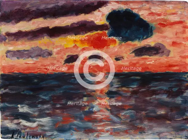 Sunset, Borkum, 1928. Creator: Javlensky, Alexei, von (1864-1941).