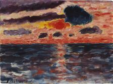 Sunset, Borkum, 1928. Creator: Javlensky, Alexei, von (1864-1941)