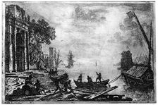 Sunset c1620-1680 (1924)Artist: Claude Lorrain