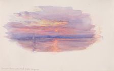 Sunset, Caernarvon, North Wales, 1899. Creator: George Elbert Burr