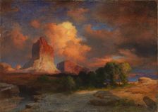 Sunset Cloud, Green River, Wyoming, 1917. Creator: Thomas Moran