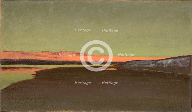 Sunset (Coucher de soleil), 1898. Creator: Dulac, Charles-Marie (1865-1898).