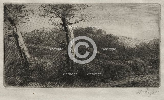 Sunset. Creator: Alphonse Legros (French, 1837-1911).
