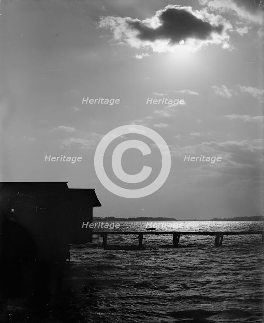 Sunset from South Battery, Charleston, S.C., c1907. Creator: Unknown.