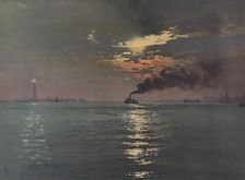 Sunset from the Battery, New York, c1901. Creator: Unknown