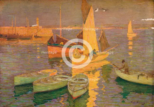 'Sunset Glow, St. Ives', 1925. Artist: Terrick Williams.