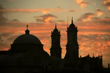 Sunset, Hagia Triada (1880), Istanbul, Turkey, 2013. Creator: LTL