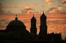 Sunset, Hagia Triada (1880), Istanbul, Turkey, 2013. Creator: LTL