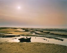 Sunset, Holme Next the Sea Timber Circle (Sea Henge), Norfolk, 1999