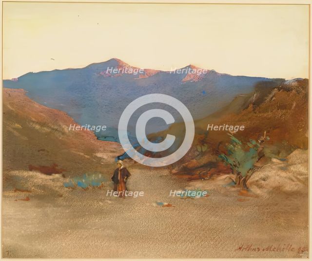 Sunset in Morocco, 1895. Creator: Arthur Melville.