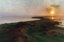 Sunset in a Lagoon 1897. Artist: Hans Ole Brasen
