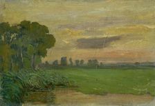 Sunset in Kaloc, 1890-1900. Creator: Jozef Hanula