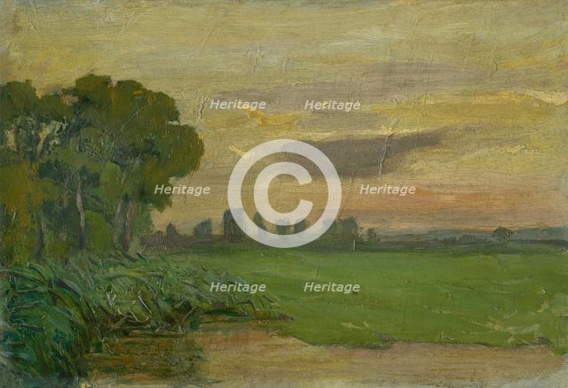 Sunset in Kaloc, 1890-1900. Creator: Jozef Hanula.