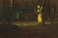 Sunset in the Woods, 1891. Creator: George Inness