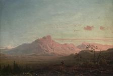 Sunset in the High Mountains, 1851. Creator: Gustav Adolph Mordt