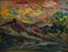 Sunset in the Mountains, 1940-1944. Creator: Arnold Peter Weisz-Kubincan