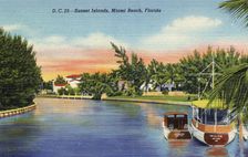 Sunset Islands, Miami Beach, Florida, USA, 1939
