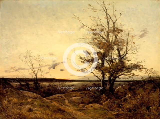 Sunset Landscape, 1887. Creator: Henri-Joseph Harpignies.