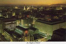 Sunset, Los Angeles, California, USA, 1970