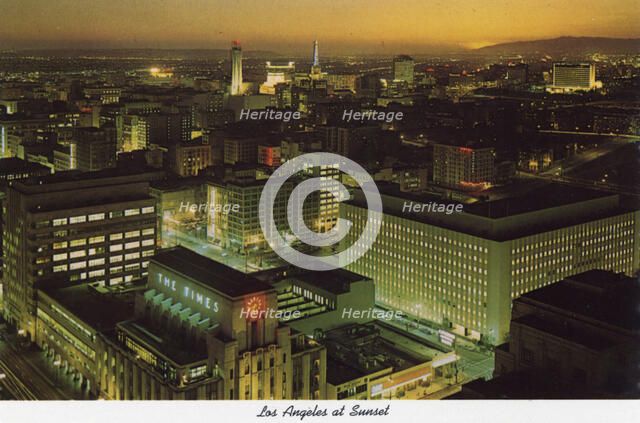 Sunset, Los Angeles, California, USA, 1970. Artist: Unknown