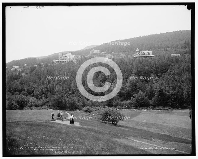 Sunset Park from the golf links, Catskill Mountains, N.Y., c1902. Creator: Unknown.