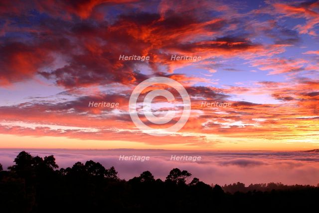 Sunset, Parque Nacional del Teide, Tenerife, Canary Islands, 2007. Creator: Peter Thompson.