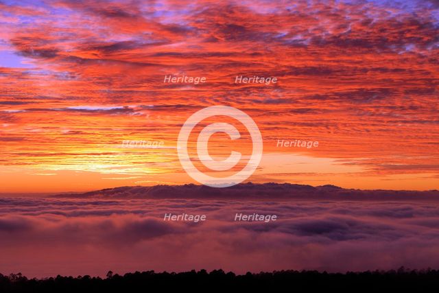 Sunset, Parque Nacional del Teide, Tenerife, Canary Islands, 2007. Creator: Peter Thompson.