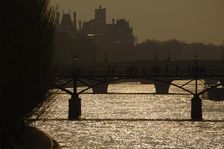 Sunset, River Seine, Paris, France, 2008. Creator: LTL