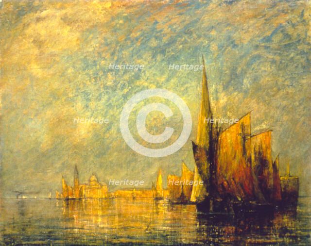 Sunset, San Giorgio, late 19th-early 20th century. Creator: William Gedney Bunce.