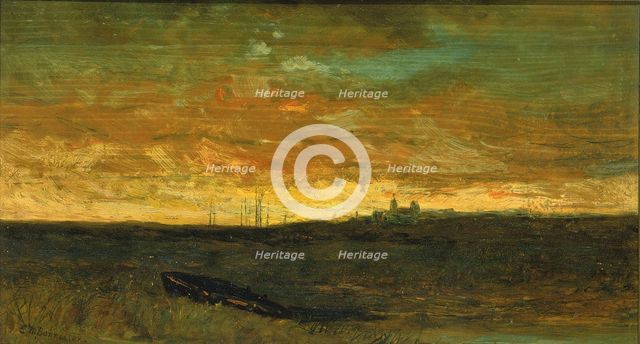 Sunset Scene, ca. 1875-1885. Creator: Edward Mitchell Bannister.